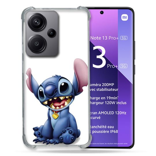 Coque Renforcé Pour Xiaomi Redmi Note 13 Pro Plus 5G Stitch Blanc