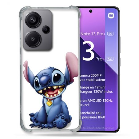 Coque Renforcé Pour Xiaomi Redmi Note 13 Pro Plus 5G Stitch Blanc