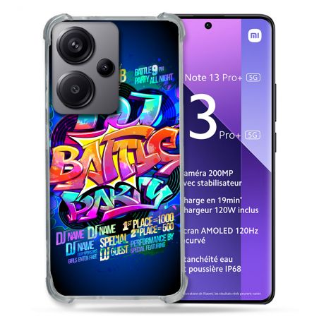 Coque Renforcée Pour Xiaomi Redmi Note 13 Pro Plus 5G Street Art Rap