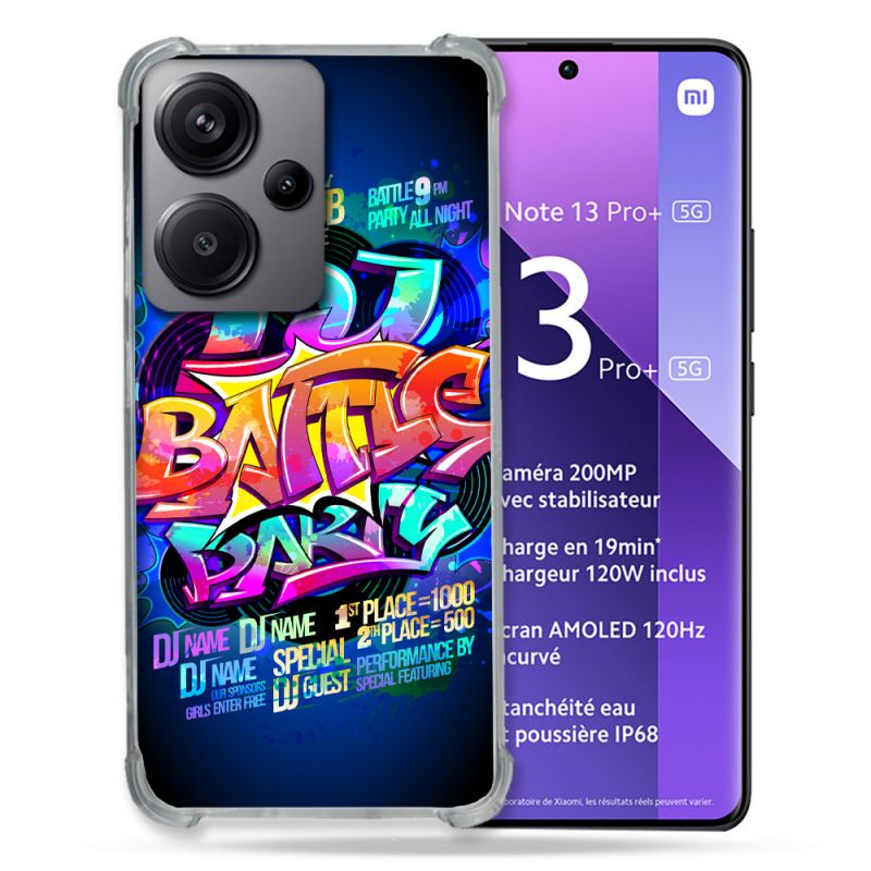 Coque Renforcée Pour Xiaomi Redmi Note 13 Pro Plus 5G Street Art Rap