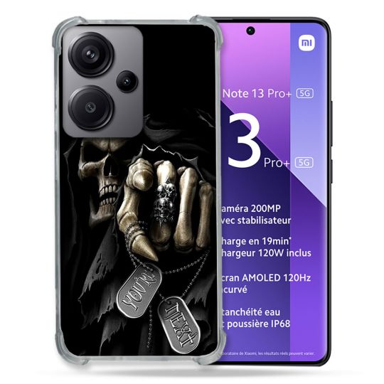 Coque Renforcée Pour Xiaomi Redmi Note 13 Pro Plus 5G Tete de Mort Your Next
