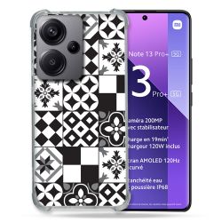 Coque Renforcée Pour Xiaomi Redmi Note 13 Pro Plus 5G Texture Carreau Ciment Noir