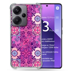 Coque Renforcée Pour Xiaomi Redmi Note 13 Pro Plus 5G Texture Carreau Ciment Violet