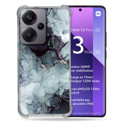 Coque Renforcée Pour Xiaomi Redmi Note 13 Pro Plus 5G Texture Marbre Gris