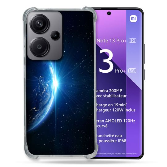 Coque Renforcée Pour Xiaomi Redmi Note 13 Pro Plus 5G Univers Planete Terre