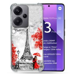 Coque Renforcée Pour Xiaomi Redmi Note 13 Pro Plus 5G Voyage France Paris Rouge