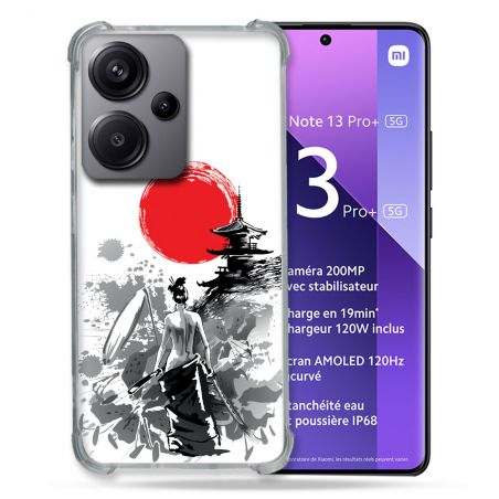 Coque Renforcée Pour Xiaomi Redmi Note 13 Pro Plus 5G Voyage Japon Femme