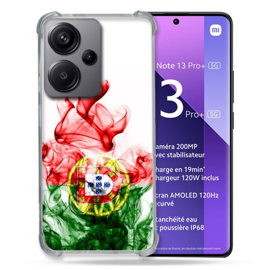 Coque Renforcée Pour Xiaomi Redmi Note 13 Pro Plus 5G Voyage Portugal Flamme