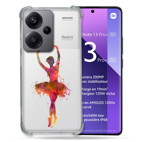 Coque Renforcée Transparente Pour Xiaomi Redmi Note 13 Pro Plus 5G Danseuse etoile