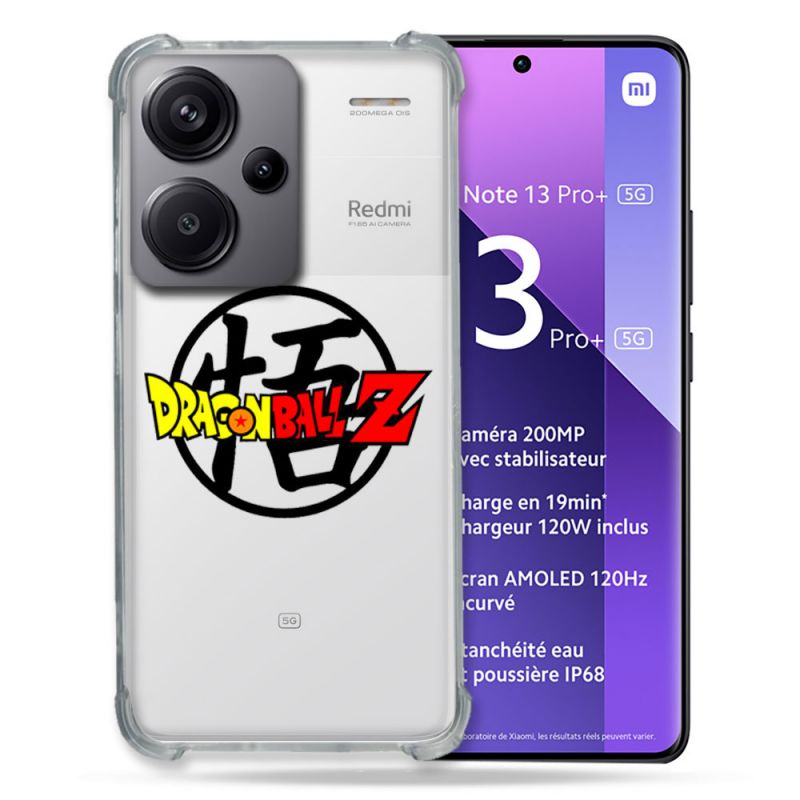 Coque Renforcée Transparente Pour Xiaomi Redmi Note 13 Pro Plus 5G Dragon Ball Logo