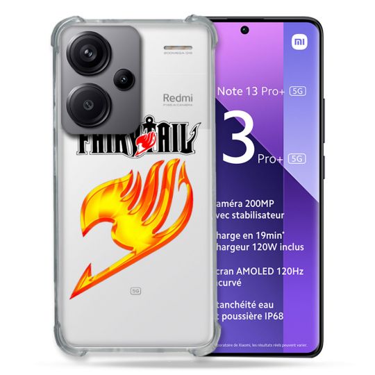 Coque Renforcée Transparente Pour Xiaomi Redmi Note 13 Pro Plus 5G Fairy Tail
