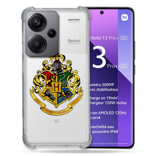 Coque Renforcée Transparente Pour Xiaomi Redmi Note 13 Pro Plus 5G Harry Potter Poudlard