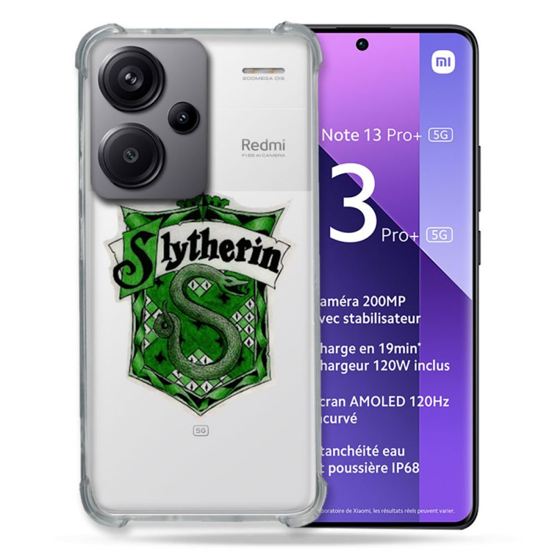 Coque Renforcée Transparente Pour Xiaomi Redmi Note 13 Pro Plus 5G Harry Potter Slytherin