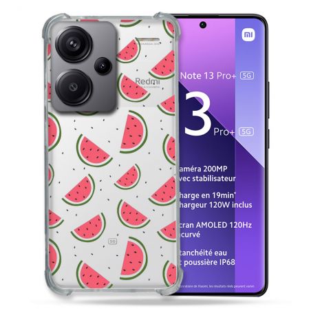 Coque Renforcée Transparente Pour Xiaomi Redmi Note 13 Pro Plus 5G Pasteque