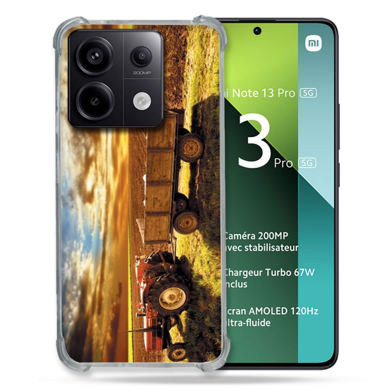Coque Renforcée Pour Xiaomi Redmi Note 13 Pro 5G Agriculture Tracteur Color
