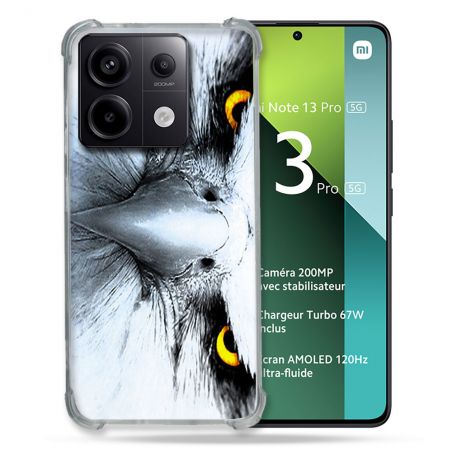 Coque Renforcée Pour Xiaomi Redmi Note 13 Pro 5G Animal Aigle Royal Blanc