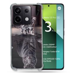 Coque Renforcée Pour Xiaomi Redmi Note 13 Pro 5G Animal Chat Reflet