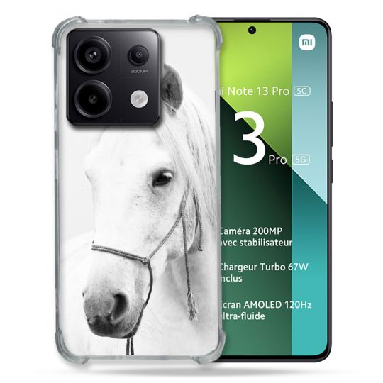 Coque Renforcée Pour Xiaomi Redmi Note 13 Pro 5G Animal Cheval Cristal