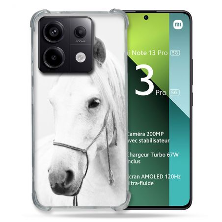 Coque Renforcée Pour Xiaomi Redmi Note 13 Pro 5G Animal Cheval Cristal