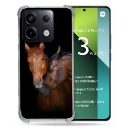 Coque Renforcée Pour Xiaomi Redmi Note 13 Pro 5G Animal Cheval Marron