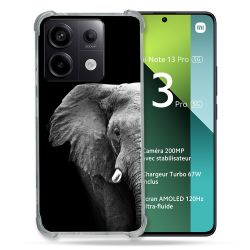 Coque Renforcée Pour Xiaomi Redmi Note 13 Pro 5G Animal Elephant Noir