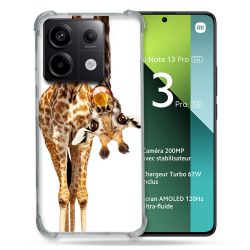 Coque Renforcée Pour Xiaomi Redmi Note 13 Pro 5G Animal Girafe Blanche