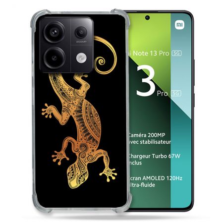 Coque Renforcée Pour Xiaomi Redmi Note 13 Pro 5G Animal Lezard Noir