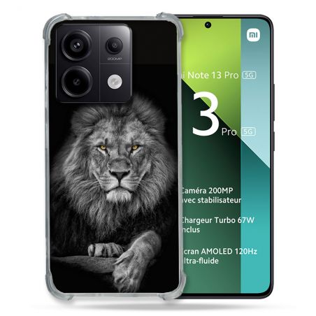 Coque Renforcée Pour Xiaomi Redmi Note 13 Pro 5G Animal Lion Majestueux