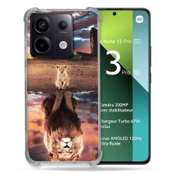 Coque Renforcée Pour Xiaomi Redmi Note 13 Pro 5G Animal Lion Reflet