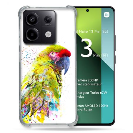 Coque Renforcée Pour Xiaomi Redmi Note 13 Pro 5G Animal Perroquet Jaune