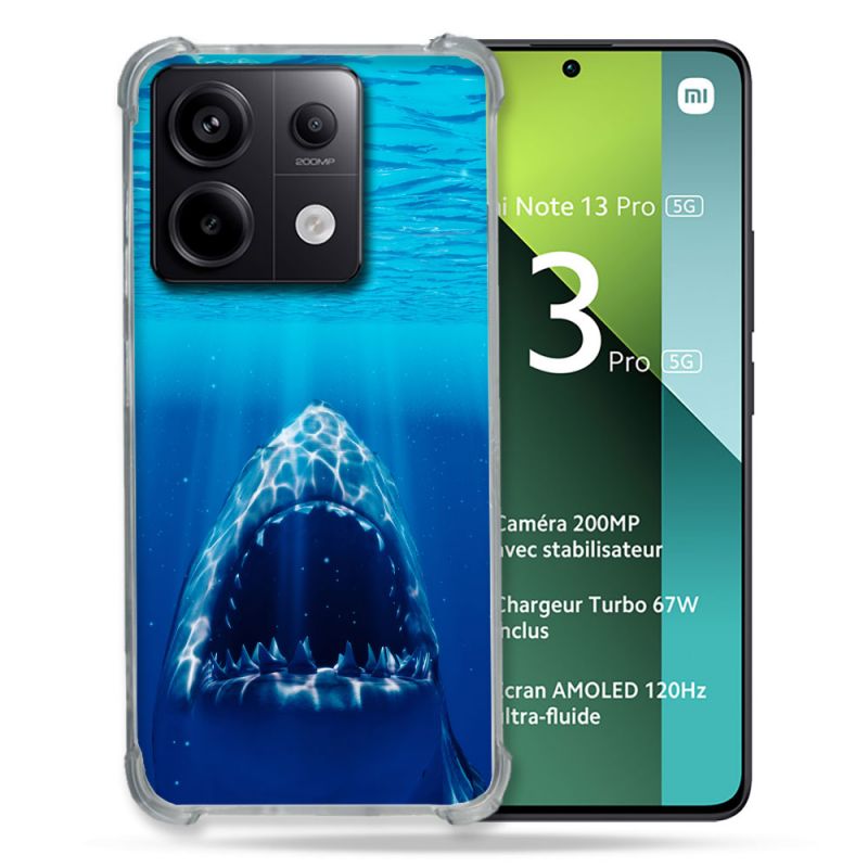 Coque Renforcée Pour Xiaomi Redmi Note 13 Pro 5G Animal Requin Dent