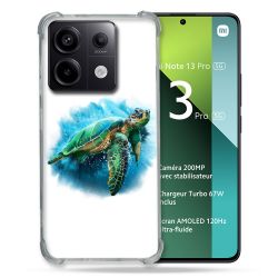 Coque Renforcée Pour Xiaomi Redmi Note 13 Pro 5G Animal Tortue Blanche multicolore