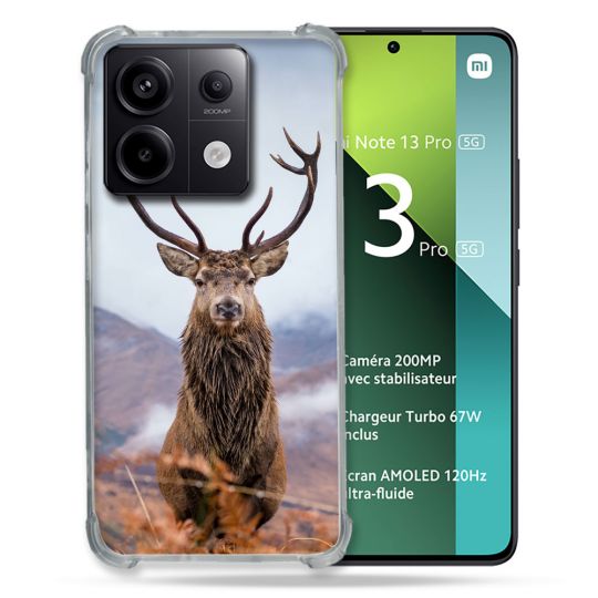 Coque Renforcée Pour Xiaomi Redmi Note 13 Pro 5G Chasse Chevreuil Montagne
