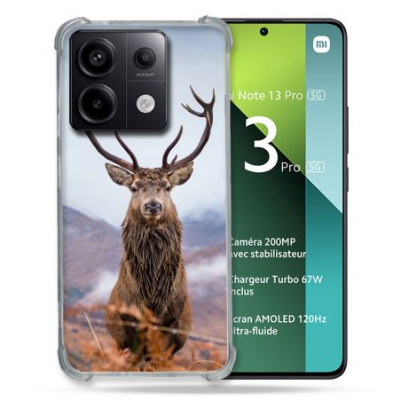 Coque Renforcée Pour Xiaomi Redmi Note 13 Pro 5G Chasse Chevreuil Montagne
