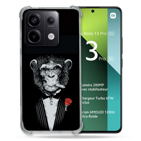 Coque Renforcée Pour Xiaomi Redmi Note 13 Pro 5G Decale Singe Mafia