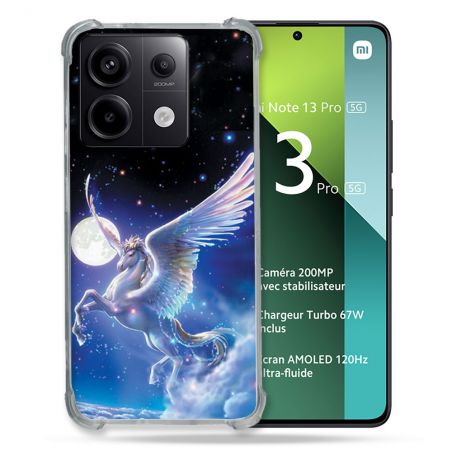 Coque Renforcée Pour Xiaomi Redmi Note 13 Pro 5G Fantastique Licorne Céleste