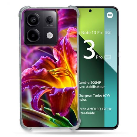 Coque Renforcée Pour Xiaomi Redmi Note 13 Pro 5G Fleur Lys Color