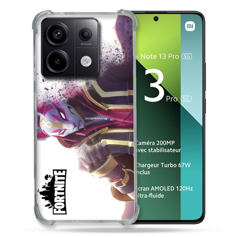 Coque Renforcée Pour Xiaomi Redmi Note 13 Pro 5G Fortnite Blanc