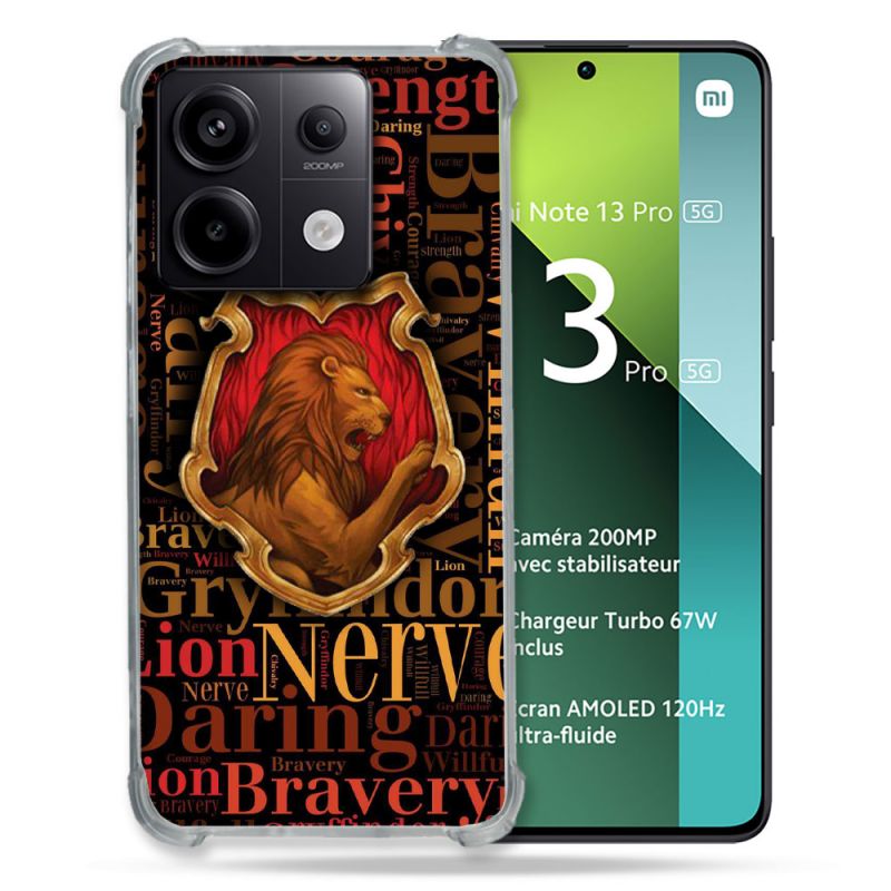 Coque Renforcée Pour Xiaomi Redmi Note 13 Pro 5G Harry Potter Griffondor