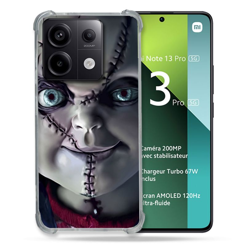 Coque Renforcée Pour Xiaomi Redmi Note 13 Pro 5G Horreur Chucky Cicatrice