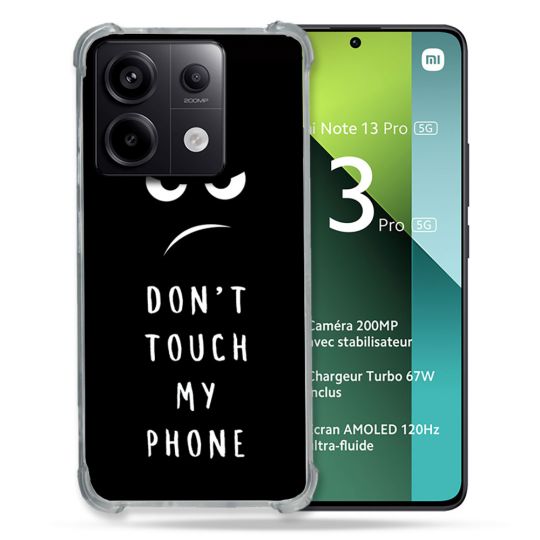 Coque Renforcée Pour Xiaomi Redmi Note 13 Pro 5G Humour Don't Touch