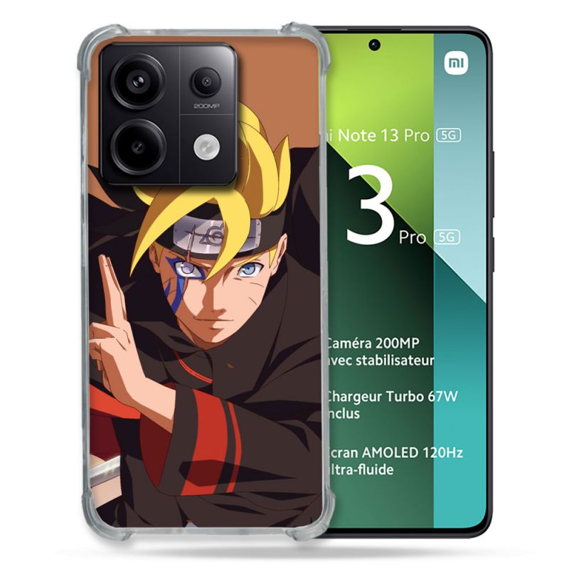 Coque Renforcée Pour Xiaomi Redmi Note 13 Pro 5G Manga Boruto Tatouage