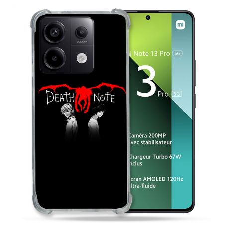 Coque Renforcée Pour Xiaomi Redmi Note 13 Pro 5G Manga Death Note Noir