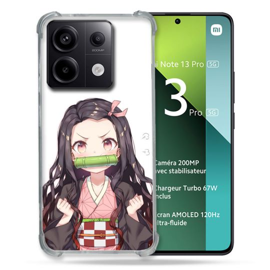 Coque Renforcée Pour Xiaomi Redmi Note 13 Pro 5G Manga Demon Slayer Nezuko