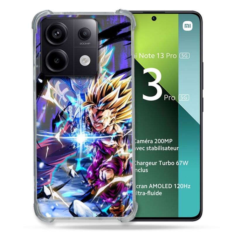 Coque Renforcée Pour Xiaomi Redmi Note 13 Pro 5G Manga Dragon Ball Sangohan Duo