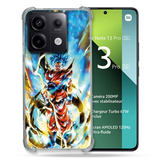 Coque Renforcée Pour Xiaomi Redmi Note 13 Pro 5G Manga Dragon Ball Sangoku Blanc