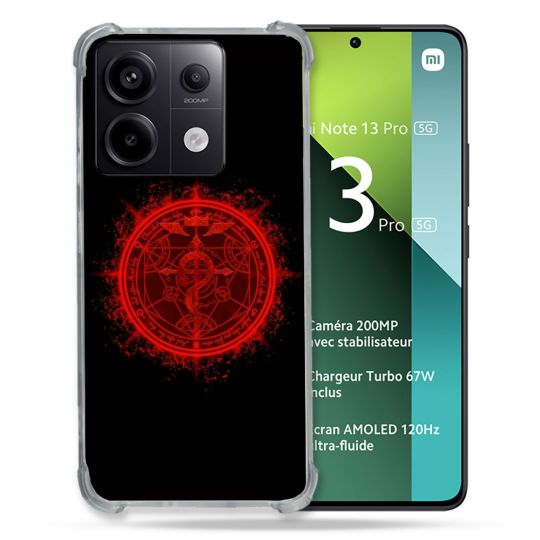 Coque Renforcée Pour Xiaomi Redmi Note 13 Pro 5G Manga Fullmetal Alchemist Logo