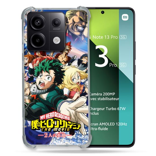 Coque Renforcée Pour Xiaomi Redmi Note 13 Pro 5G Manga My Hero Academia Affiche