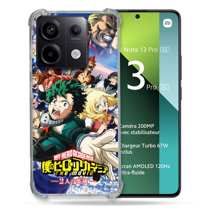 Coque Renforcée Pour Xiaomi Redmi Note 13 Pro 5G Manga My Hero Academia Affiche