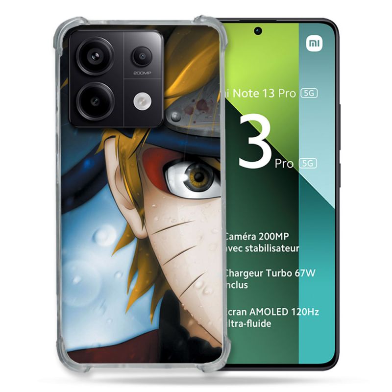 Coque Renforcée Pour Xiaomi Redmi Note 13 Pro 5G Manga Naruto Blanc
